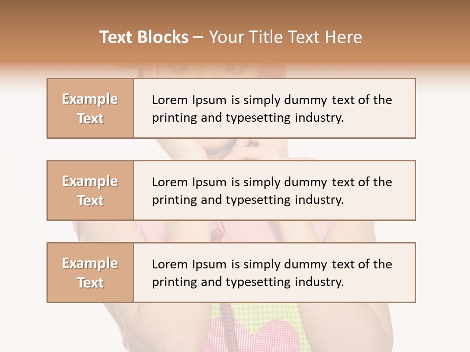 Apron Listening Green PowerPoint Template