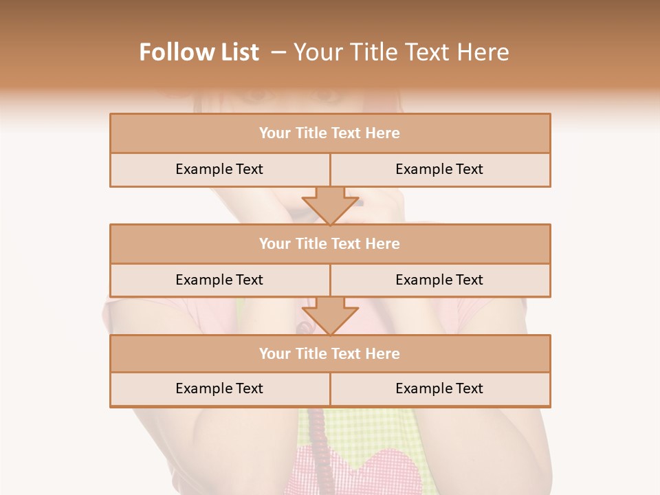 Apron Listening Green PowerPoint Template