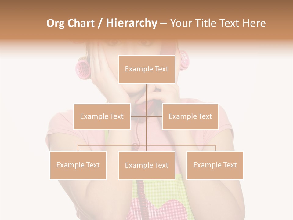 Apron Listening Green PowerPoint Template