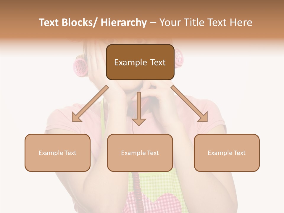 Apron Listening Green PowerPoint Template