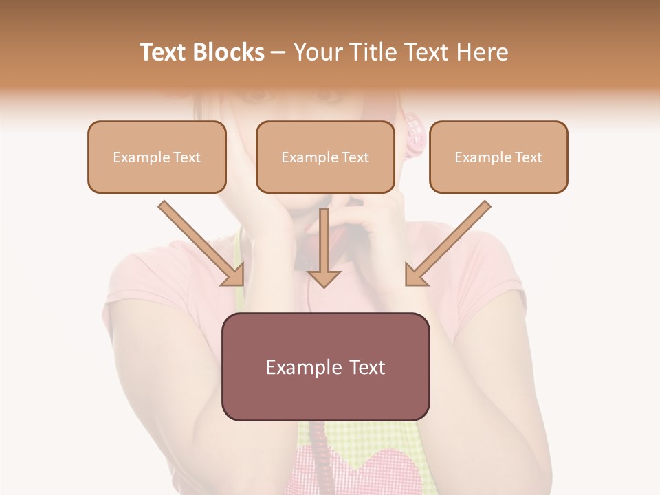 Apron Listening Green PowerPoint Template