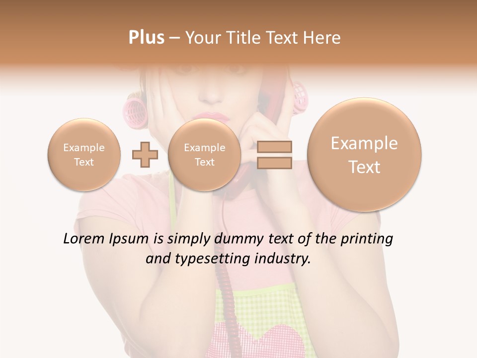 Apron Listening Green PowerPoint Template