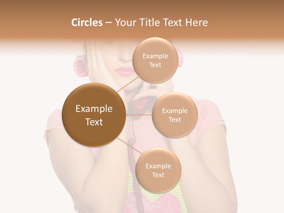 Apron Listening Green PowerPoint Template