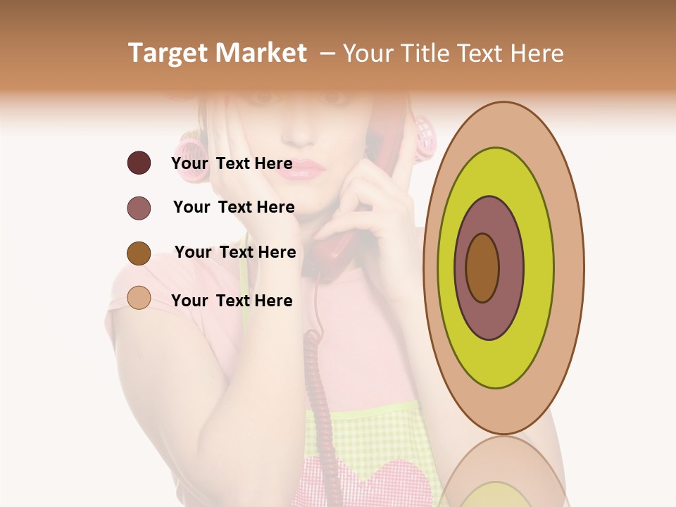 Apron Listening Green PowerPoint Template