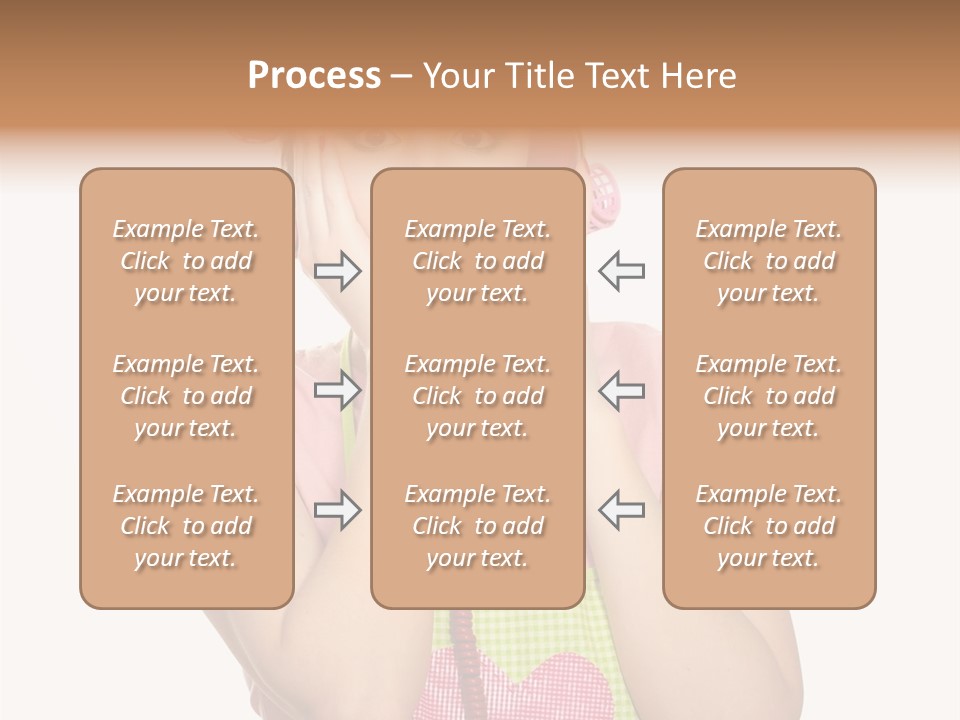 Apron Listening Green PowerPoint Template