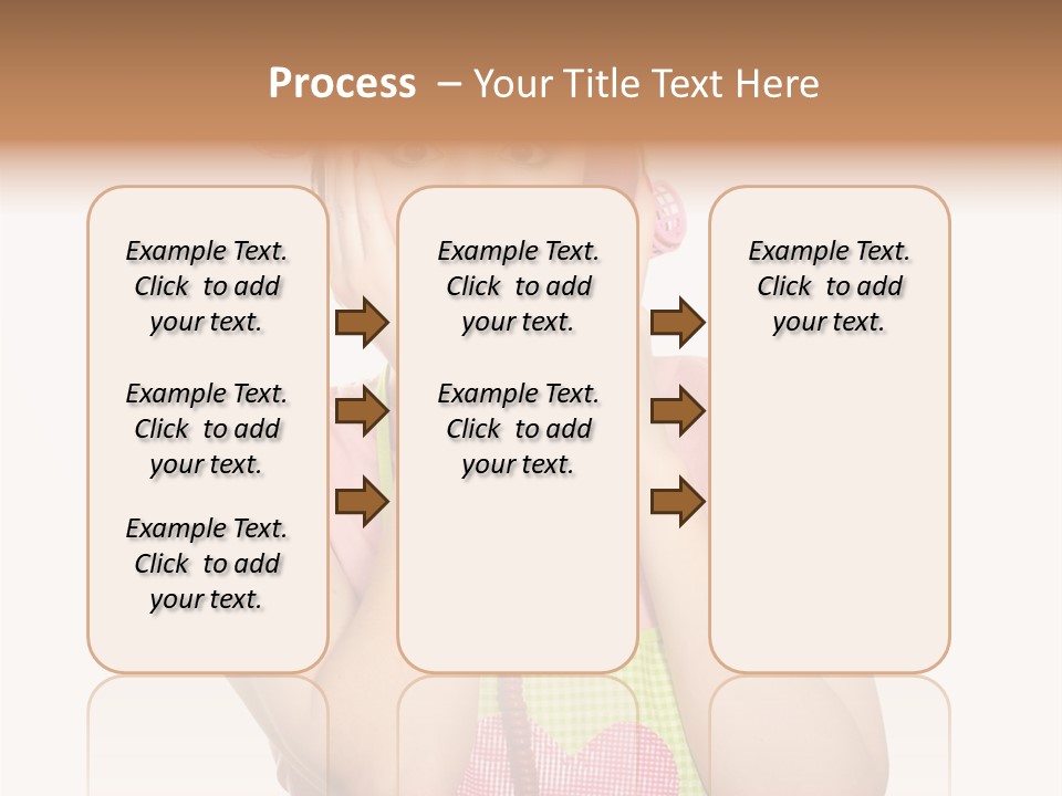 Apron Listening Green PowerPoint Template
