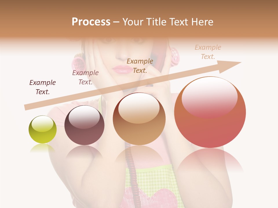 Apron Listening Green PowerPoint Template