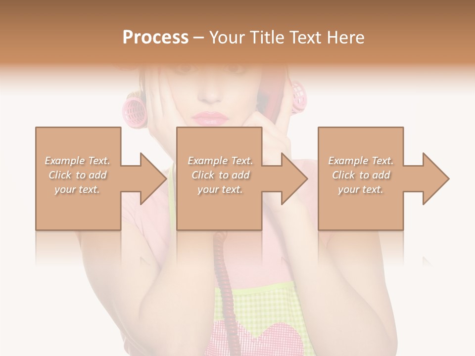 Apron Listening Green PowerPoint Template