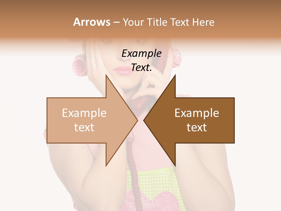 Apron Listening Green PowerPoint Template