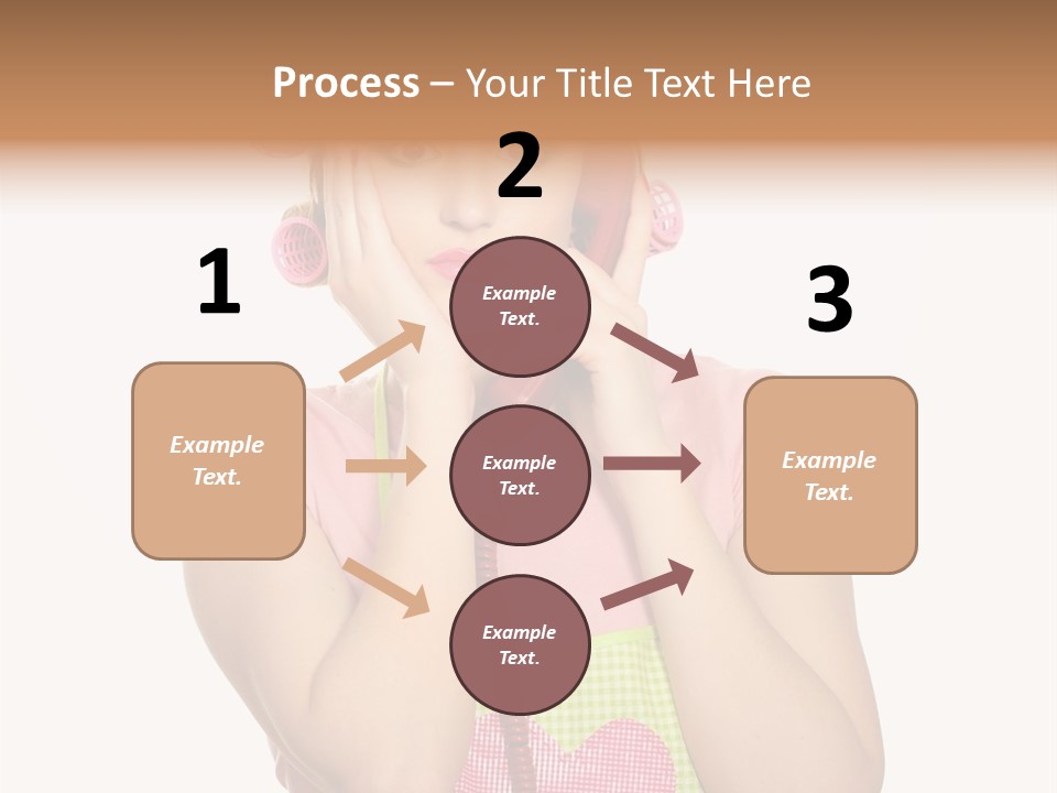 Apron Listening Green PowerPoint Template