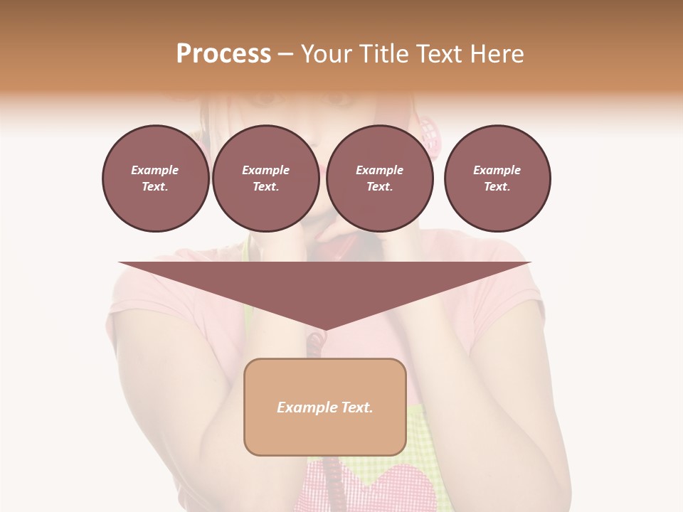 Apron Listening Green PowerPoint Template