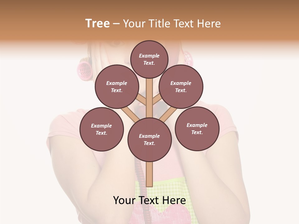 Apron Listening Green PowerPoint Template