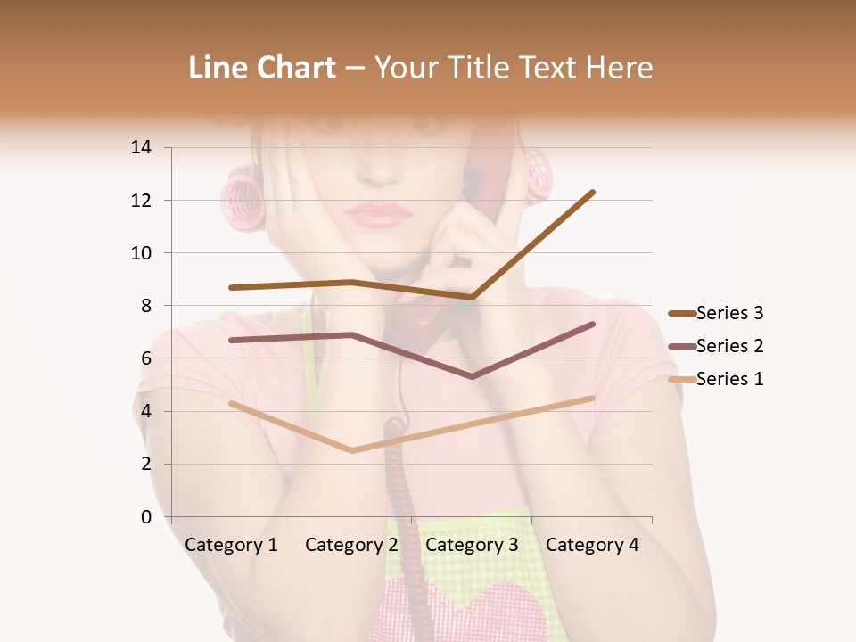 Apron Listening Green PowerPoint Template