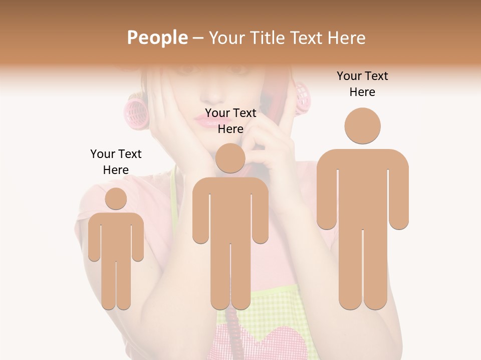 Apron Listening Green PowerPoint Template