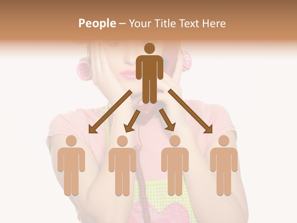 Apron Listening Green PowerPoint Template