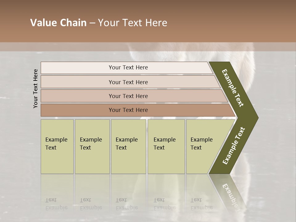 Gray Canine Danger PowerPoint Template