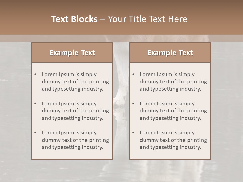 Gray Canine Danger PowerPoint Template