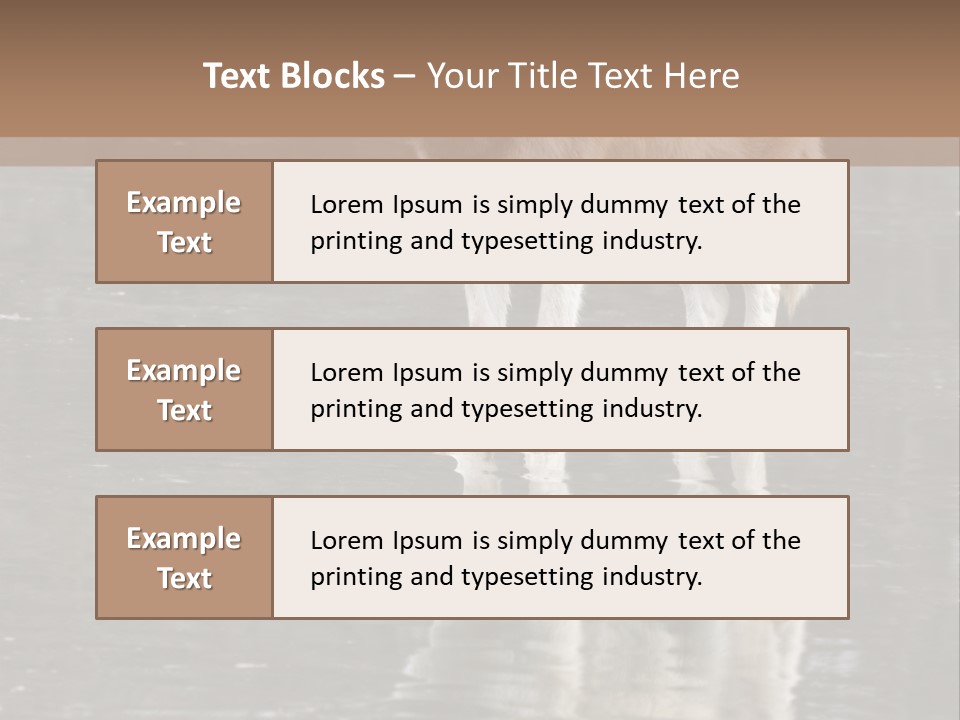 Gray Canine Danger PowerPoint Template