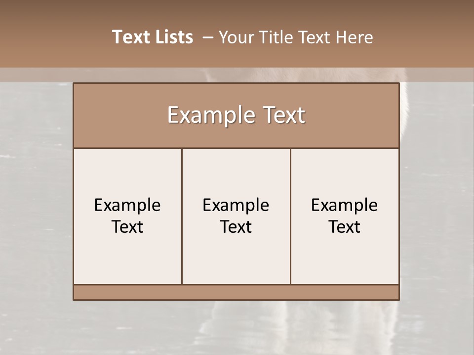 Gray Canine Danger PowerPoint Template
