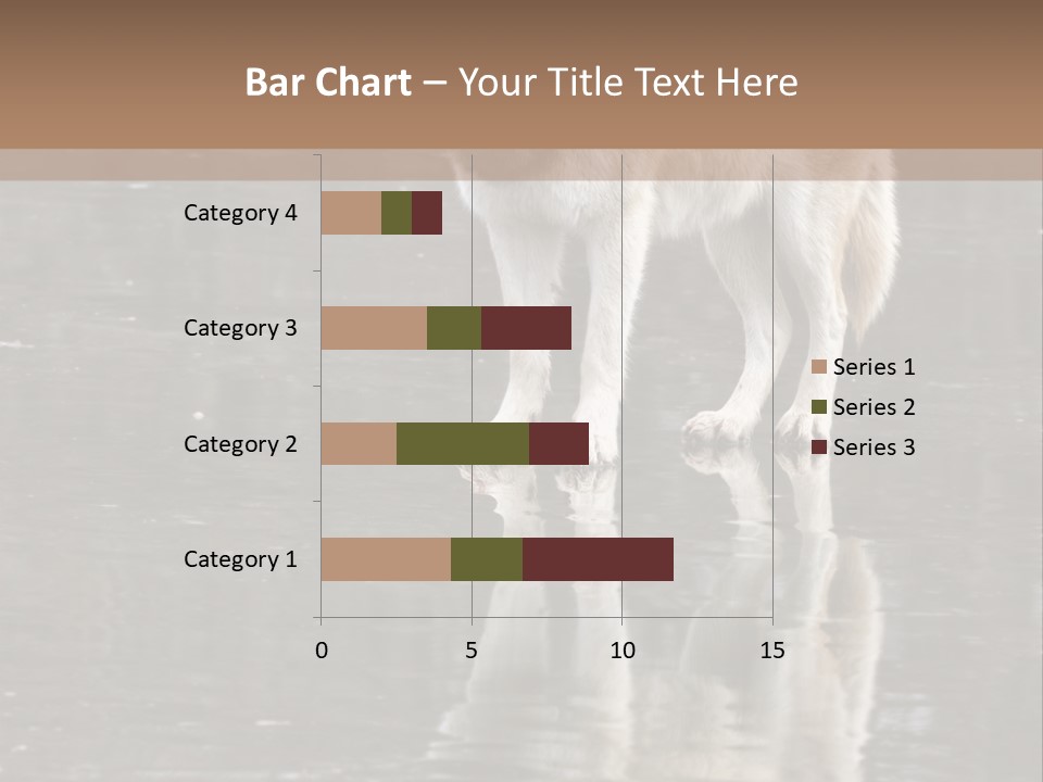 Gray Canine Danger PowerPoint Template