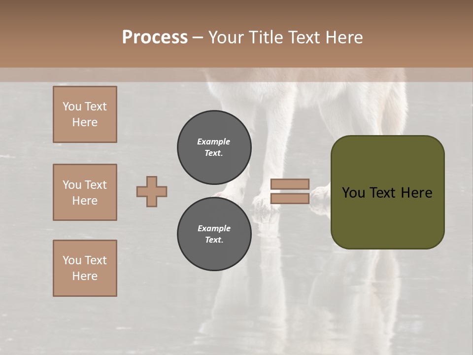 Gray Canine Danger PowerPoint Template