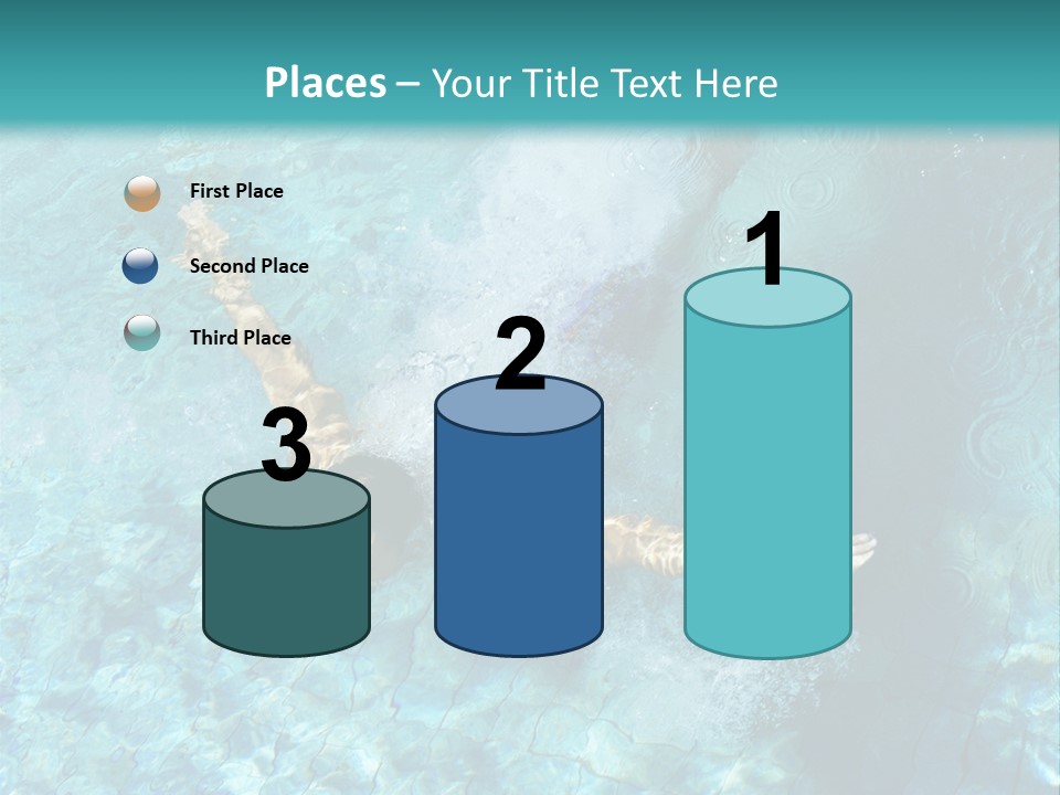 A Man Swimming In A Pool Of Water Powerpoint Template PowerPoint Template