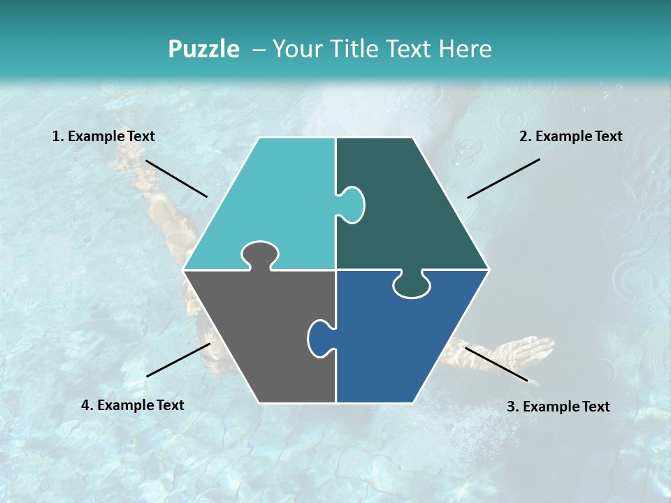 A Man Swimming In A Pool Of Water Powerpoint Template PowerPoint Template