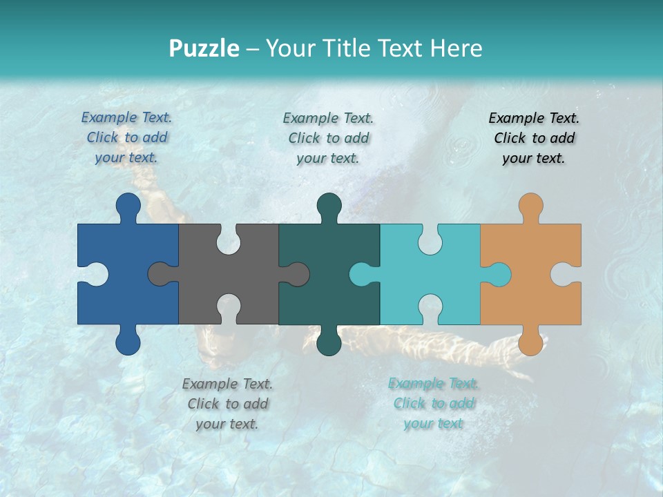 A Man Swimming In A Pool Of Water Powerpoint Template PowerPoint Template