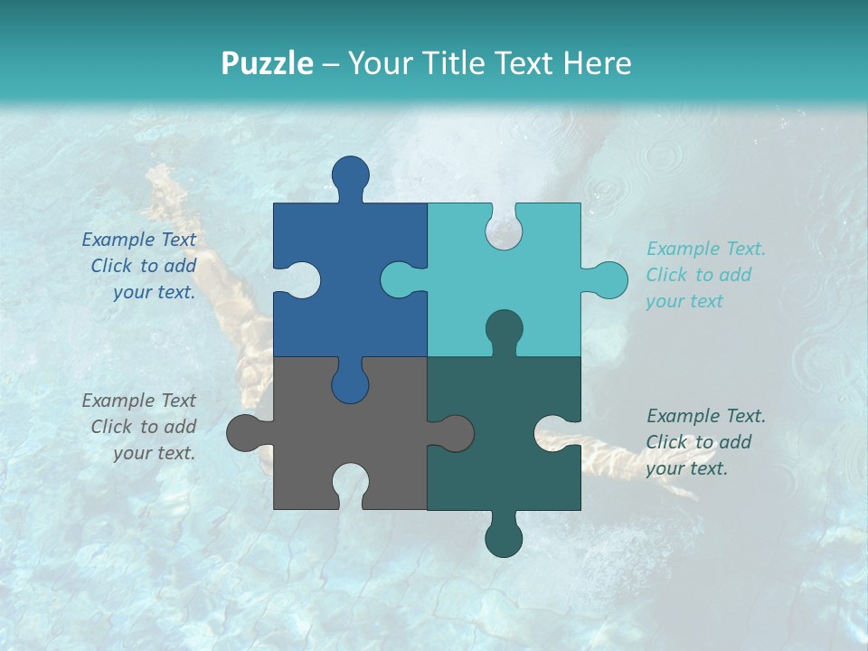 A Man Swimming In A Pool Of Water Powerpoint Template PowerPoint Template