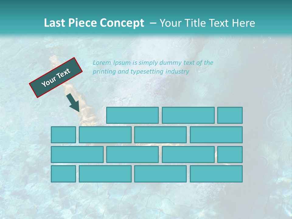 A Man Swimming In A Pool Of Water Powerpoint Template PowerPoint Template