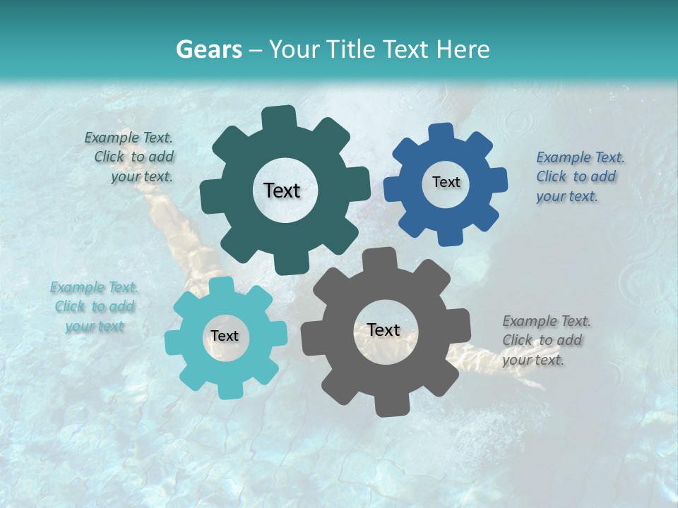 A Man Swimming In A Pool Of Water Powerpoint Template PowerPoint Template