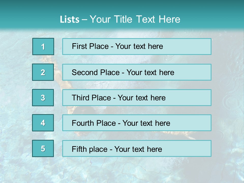 A Man Swimming In A Pool Of Water Powerpoint Template PowerPoint Template