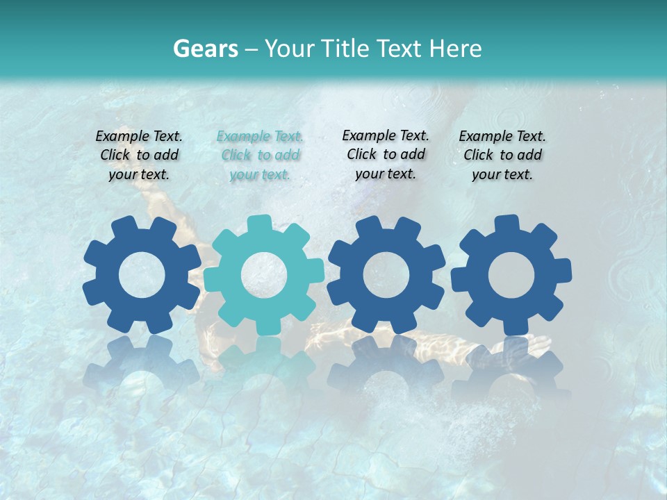 A Man Swimming In A Pool Of Water Powerpoint Template PowerPoint Template