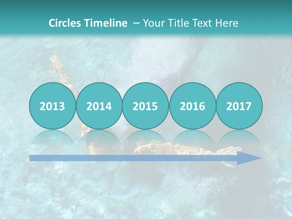 A Man Swimming In A Pool Of Water Powerpoint Template PowerPoint Template