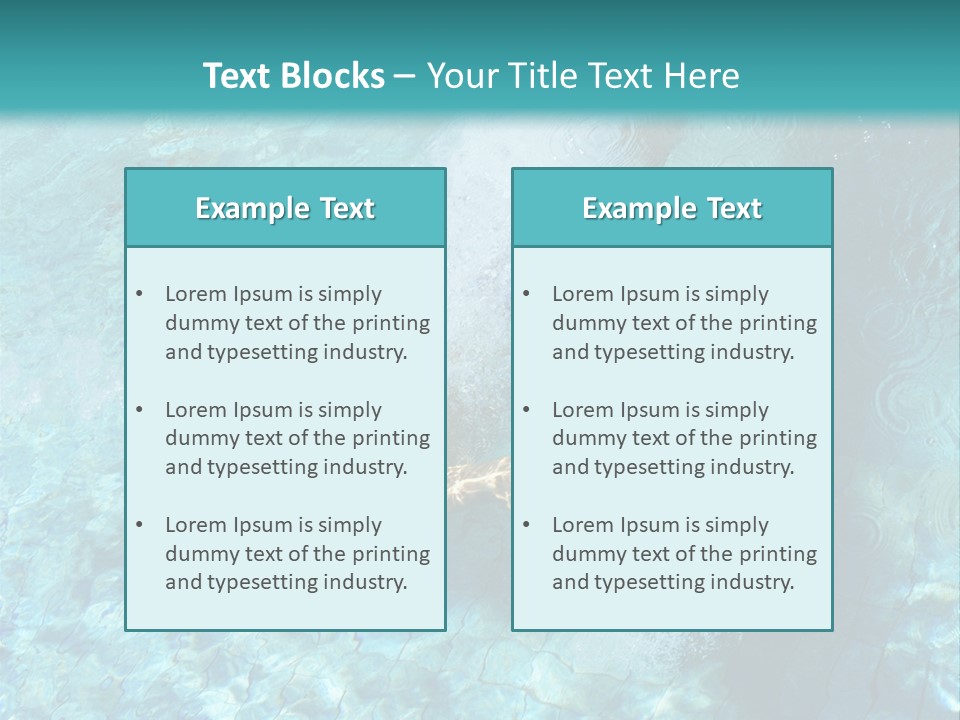 A Man Swimming In A Pool Of Water Powerpoint Template PowerPoint Template