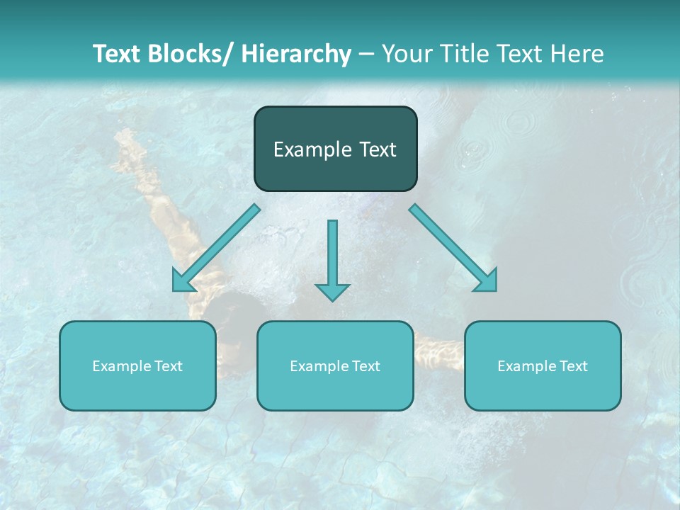 A Man Swimming In A Pool Of Water Powerpoint Template PowerPoint Template