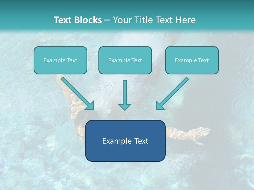 A Man Swimming In A Pool Of Water Powerpoint Template PowerPoint Template