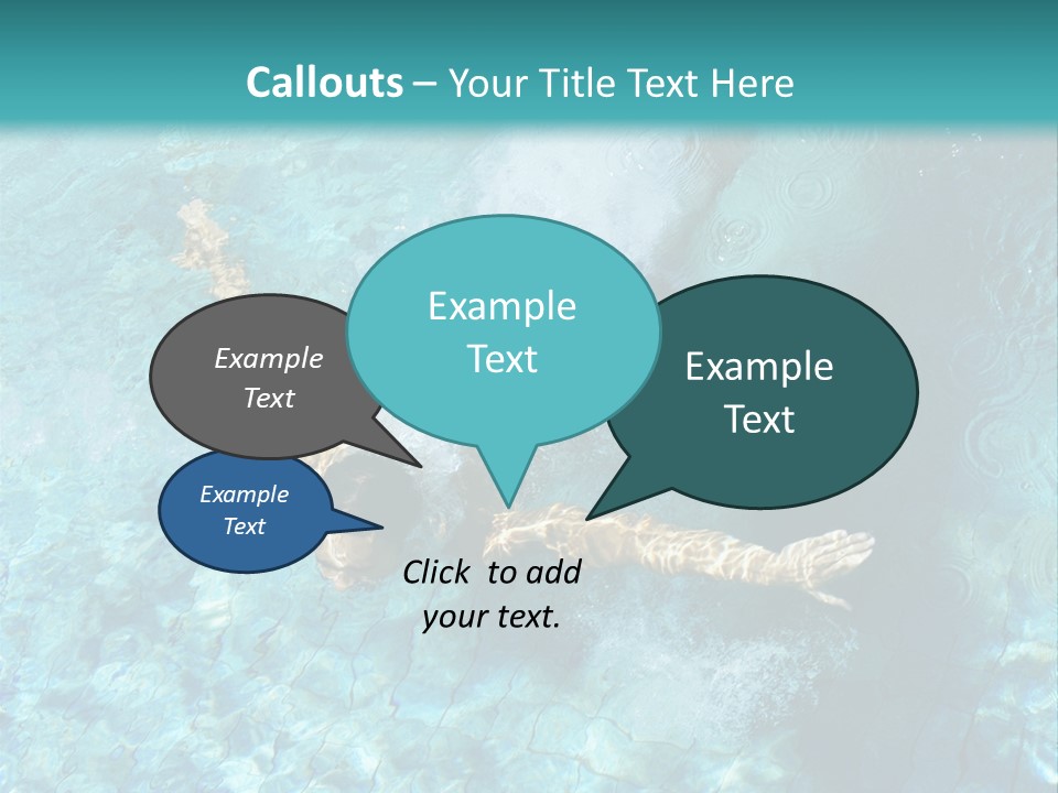 A Man Swimming In A Pool Of Water Powerpoint Template PowerPoint Template