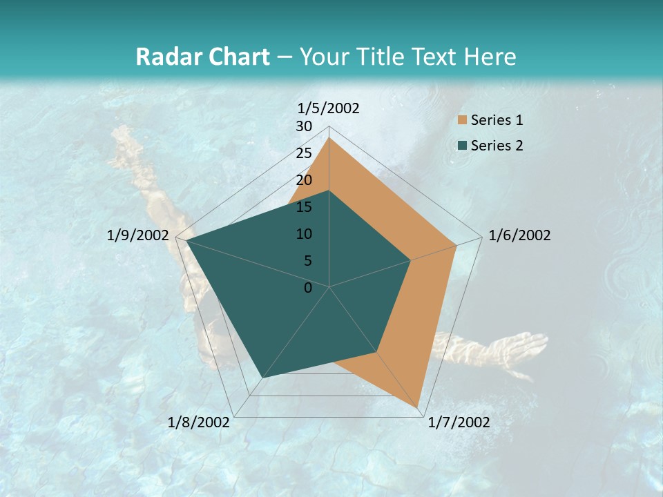 A Man Swimming In A Pool Of Water Powerpoint Template PowerPoint Template