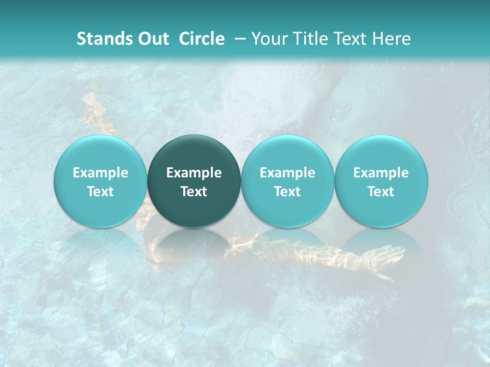 A Man Swimming In A Pool Of Water Powerpoint Template PowerPoint Template
