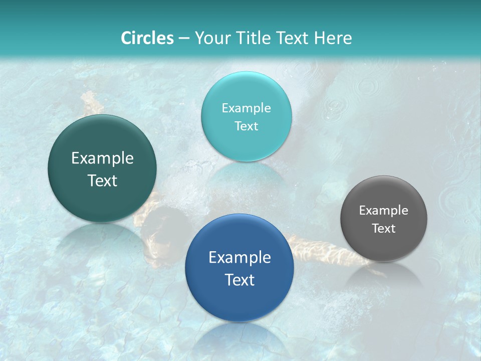 A Man Swimming In A Pool Of Water Powerpoint Template PowerPoint Template