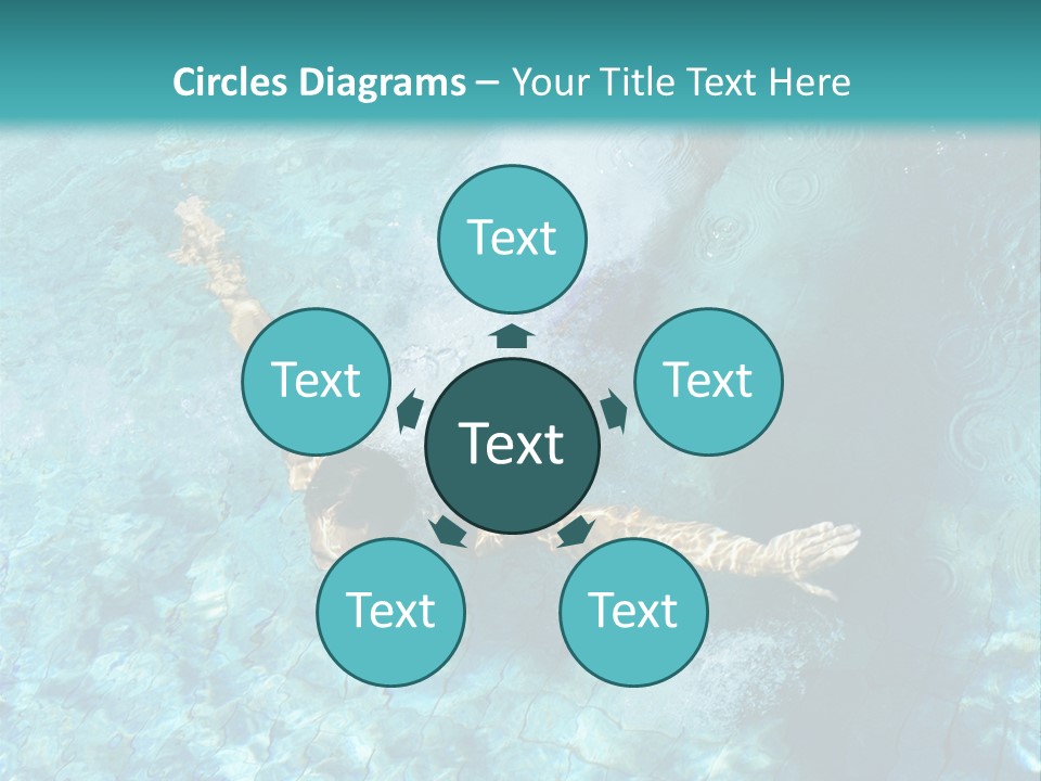 A Man Swimming In A Pool Of Water Powerpoint Template PowerPoint Template