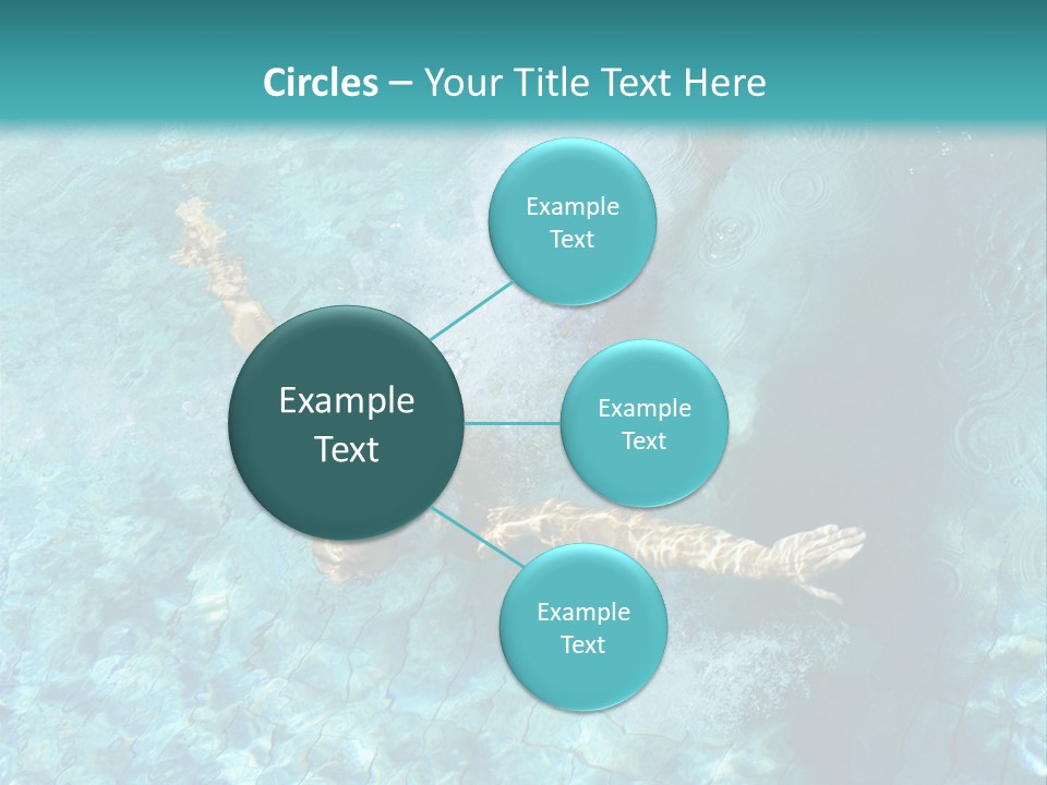 A Man Swimming In A Pool Of Water Powerpoint Template PowerPoint Template