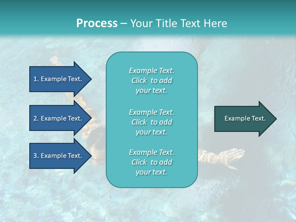 A Man Swimming In A Pool Of Water Powerpoint Template PowerPoint Template