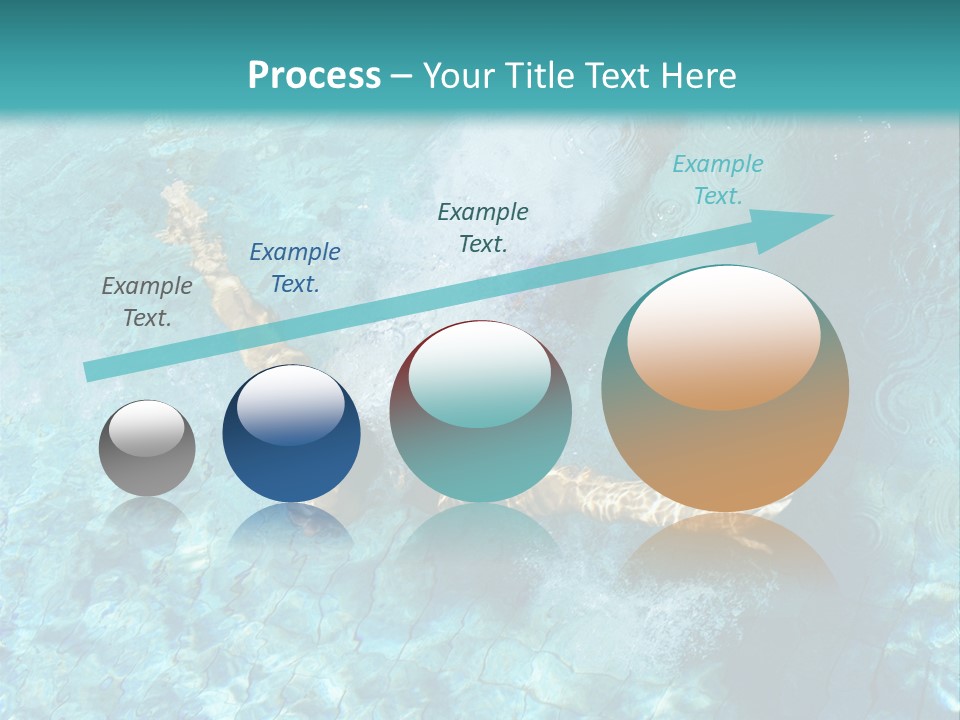 A Man Swimming In A Pool Of Water Powerpoint Template PowerPoint Template