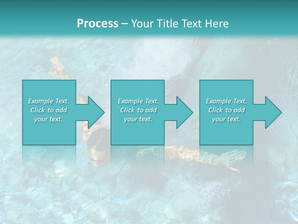 A Man Swimming In A Pool Of Water Powerpoint Template PowerPoint Template
