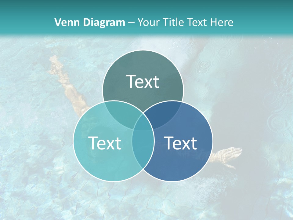 A Man Swimming In A Pool Of Water Powerpoint Template PowerPoint Template