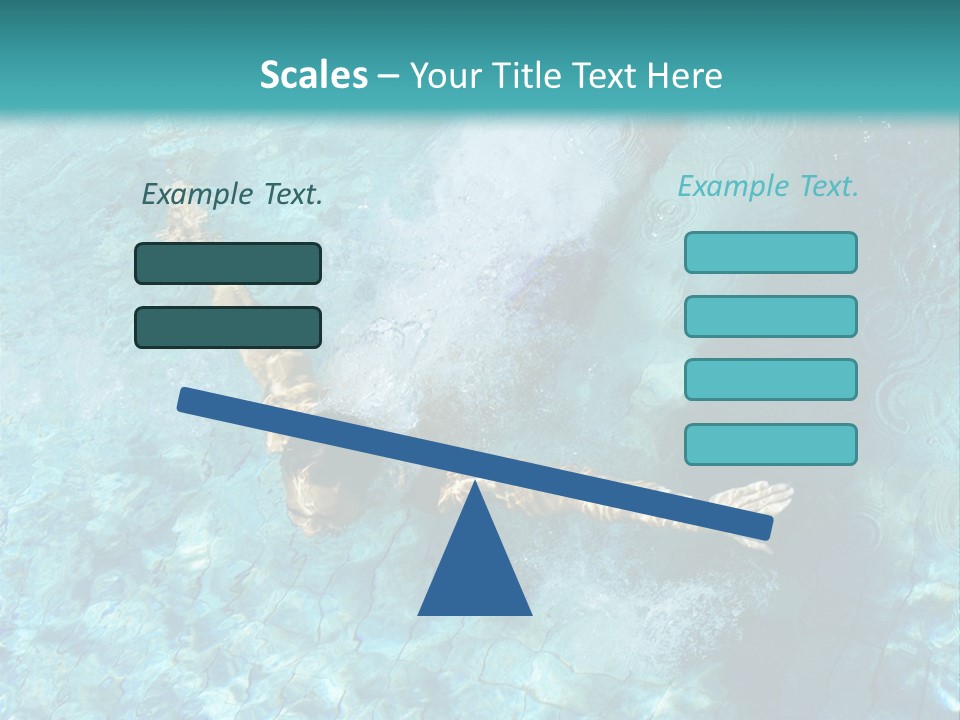 A Man Swimming In A Pool Of Water Powerpoint Template PowerPoint Template
