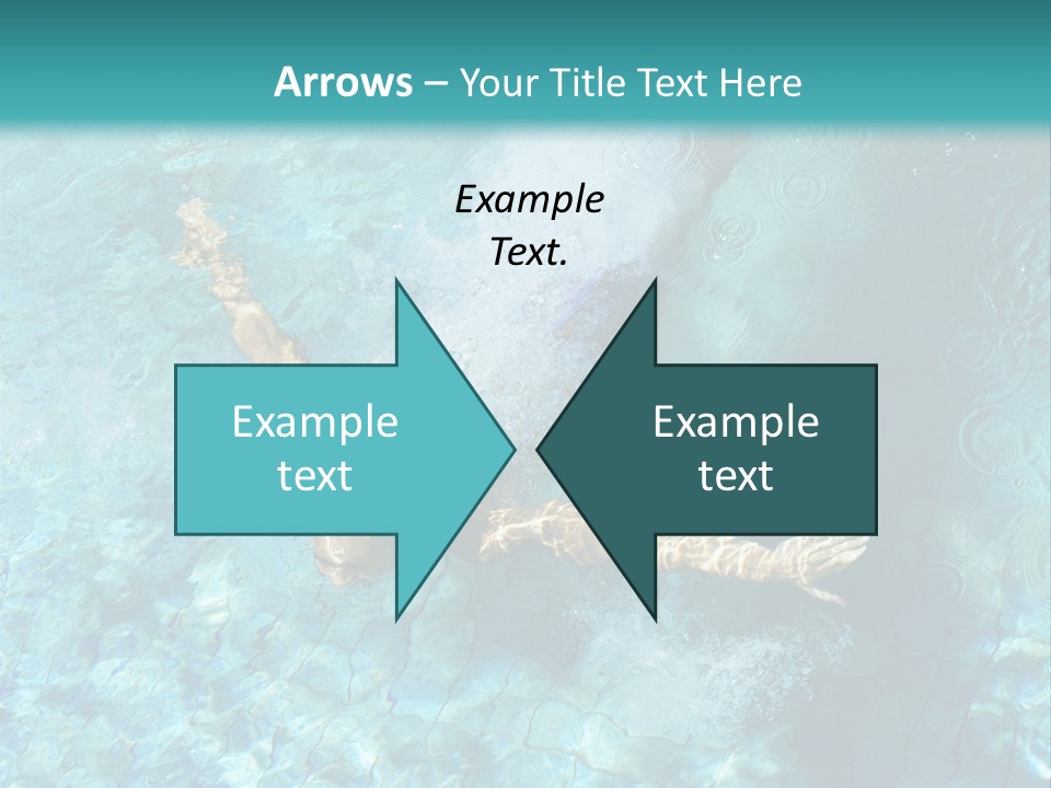 A Man Swimming In A Pool Of Water Powerpoint Template PowerPoint Template