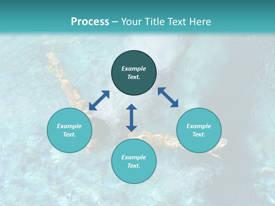 A Man Swimming In A Pool Of Water Powerpoint Template PowerPoint Template